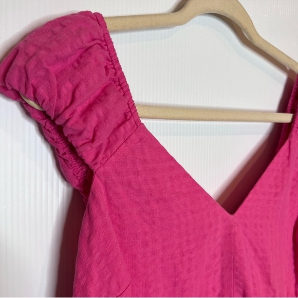 NWT! Fit & Flare Tiered Seersucker All-Day Maxi Dress - Size Medium Tall 🎞️ - Picture 5 of 7